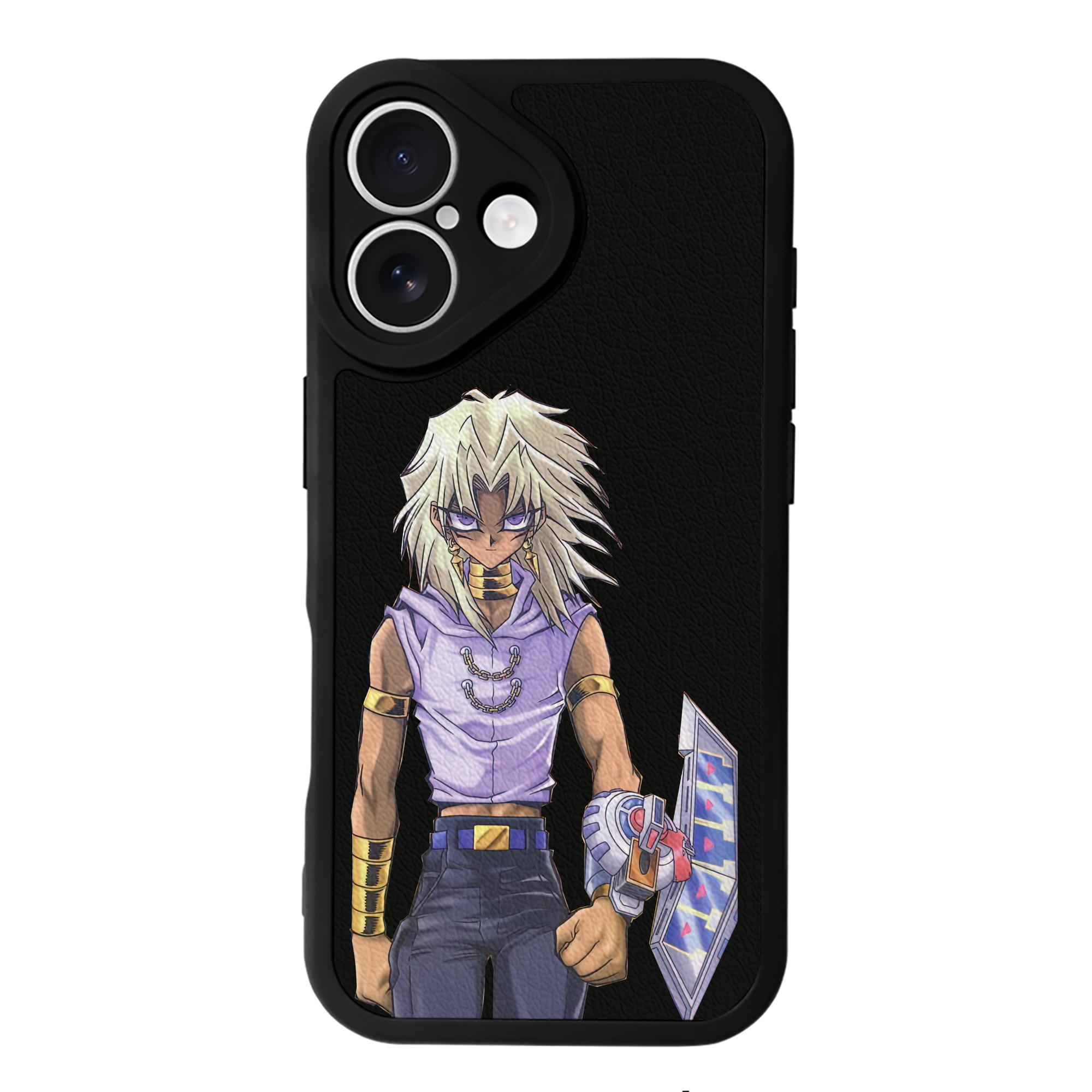 （画像用） 遊☆戯☆王 Yu-Gi-Oh! 【iPhone 16シリーズ対応】シリコンスマホケース（レザー調） 材質：シリコン